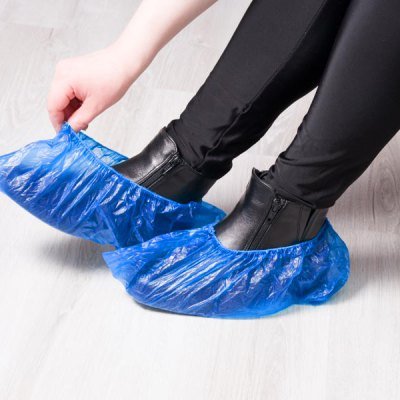 Miniatura 2 de Set de 100 bolsas Cubre-Calzado de plástico PE