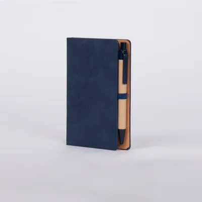 Miniatura 6 de Libreta Memo Set "AURORA" de Eco-Cuero, con Bolígrafo.