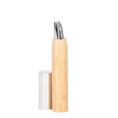 Bolígrafo metálico "AIRLIE" con grip de bamboo y estuche. - Regalos Corporativos