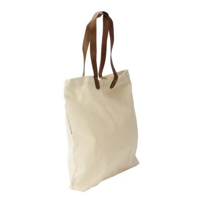 Miniatura 4 de Bolsa de Compras 10oz Canvas asas Cuero