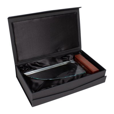 Miniatura 3 de Trofeo Galvano de Madera y Cristal "Sail"