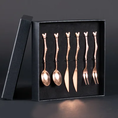 Miniatura 4 de Deluxe Set de Cubiertos encobrizados para cóctel