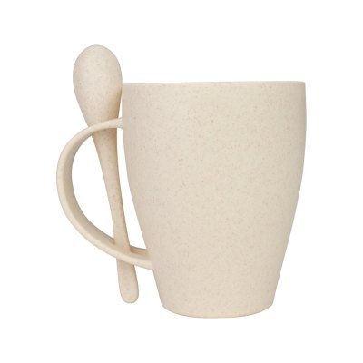 Miniatura 8 de Mug de caña de Trigo con Cuchara 400cc