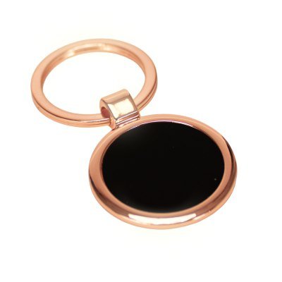 Miniatura 2 de Llavero redondo encobrizado negro "PETE"