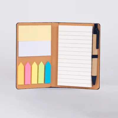 Miniatura 9 de Libreta Memo Set "AURORA" de Eco-Cuero, con Bolígrafo.