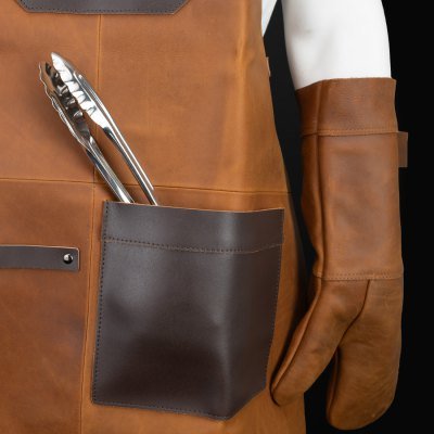 Miniatura 3 de Set Asador de Cuero de Búfalo