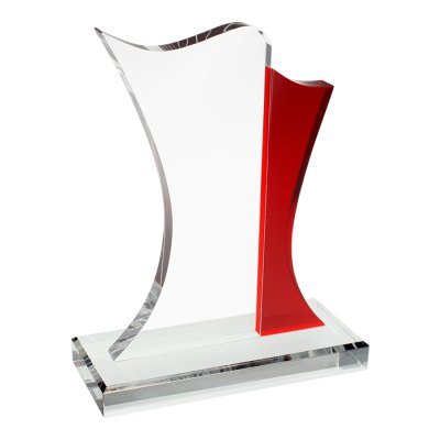 Miniatura 9 de Trofeo Galvano Cristal Bauhaus