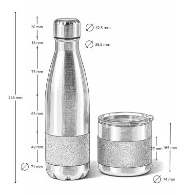 Miniatura 7 de Set NARA: Botella y Mug Eco