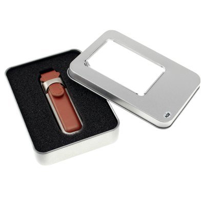 USB Pendrive 4GB de Metal y Cuero - Regalos Corporativos