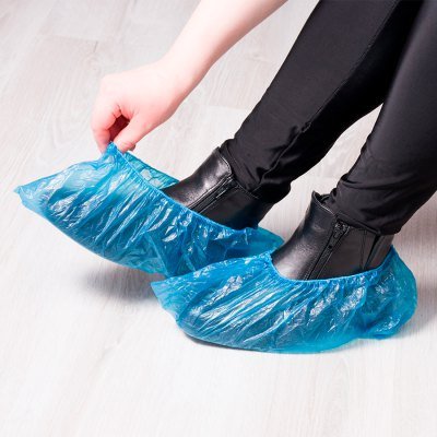 Miniatura 5 de Set de 100 bolsas Cubre-Calzado de plástico PE