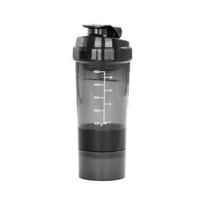 Miniatura 25 de Vaso Gym para batidos proteína "SHAKE", con 4 compartimentos.