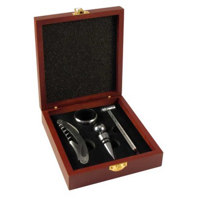 Miniatura 2 de Set de Vino en Caja de Madera