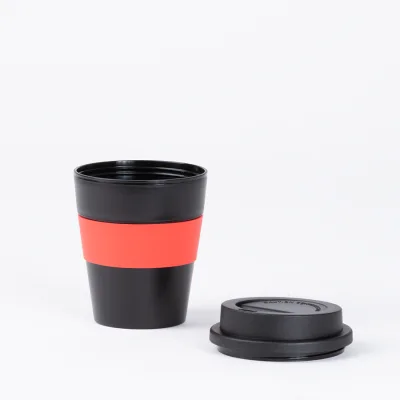 Miniatura 3 de Mug Express Cup "BLACK" 356cc con banda silicona