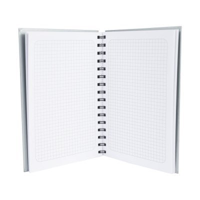 Miniatura 3 de Cuaderno matemáticas tapa dura plateada.