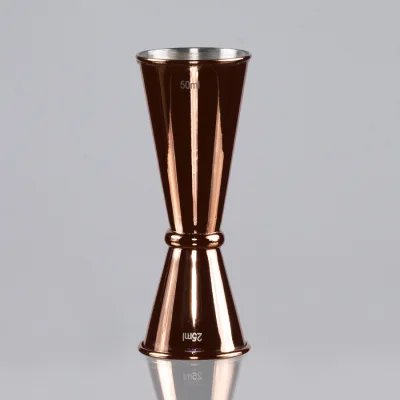 Mixer dosificador de tragos "Jigger" doble, encobrizado 25/50ml - Regalos Corporativos