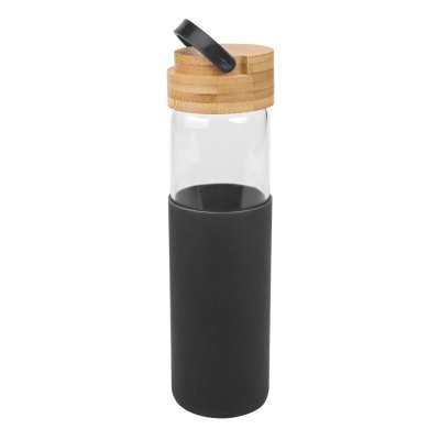 Botella de Vidrio con funda de silicona 600cc - Regalos Corporativos
