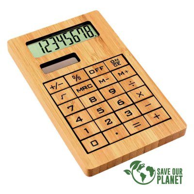 Miniatura 3 de Calculadora Solar de Bamboo