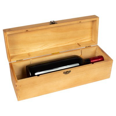 Miniatura 8 de Caja de Madera Natural para Vino