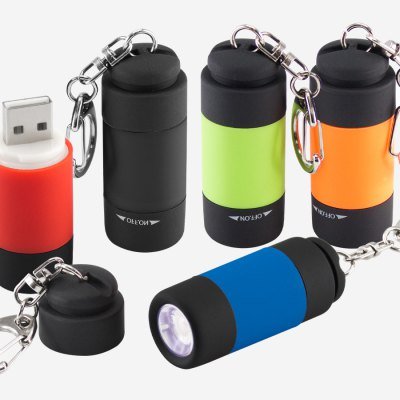 Regalo corporativo Llavero-Linterna LED Cargador USB