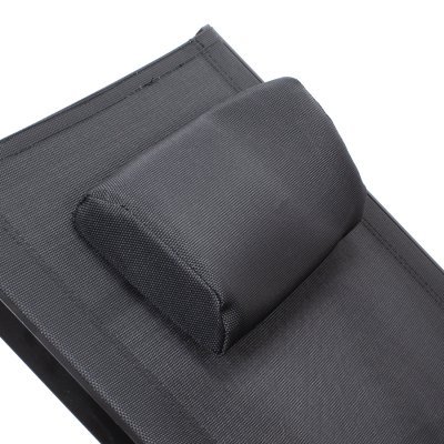 Miniatura 5 de Reposera mecedora negra con apoya-brazos