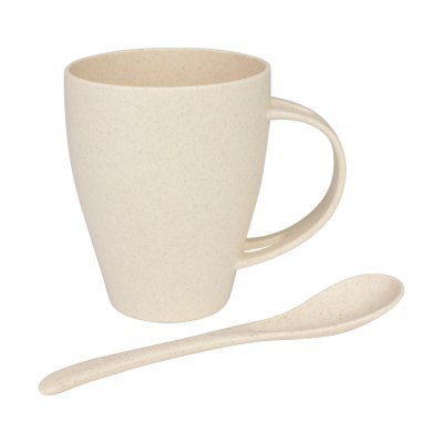 Miniatura 4 de Mug de caña de Trigo con Cuchara 400cc