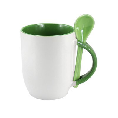 Miniatura 8 de Tazón Cerámico 330cc Sublimación con Cuchara