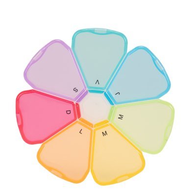 Miniatura 9 de Pastillero Plástico 7 días "FLOWER"