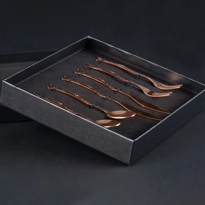 Miniatura 2 de Deluxe Set de Cubiertos encobrizados para cóctel
