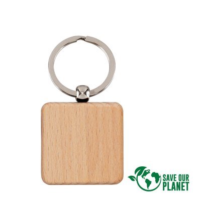 Miniatura 3 de Llavero Cuadrado de Madera