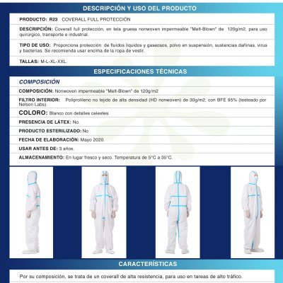 Miniatura 8 de Coverall full protección