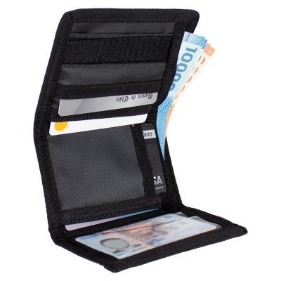 Miniatura 2 de Billetera de tela negra, para Sublimación