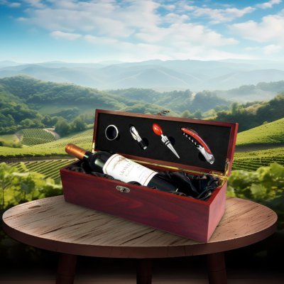 Miniatura 4 de Caja de Madera para Vino