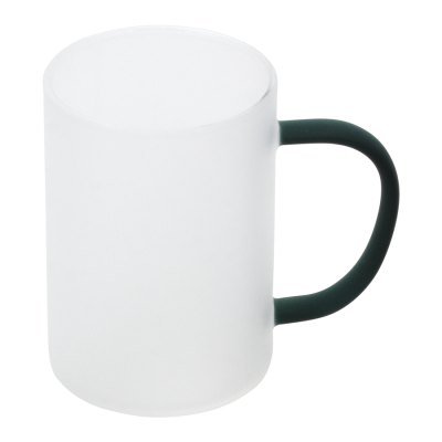 Miniatura 6 de Tazón Vidrio Empavonado 330cc Sublimación, asa color.