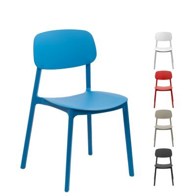 Miniatura 27 de Silla apilable de plástico rígido "MARVIN"