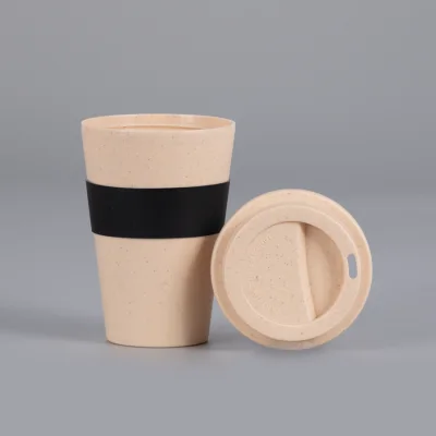 Miniatura 10 de Mug Eco Cup "WHEAT STRAW" 355cc con banda silicona