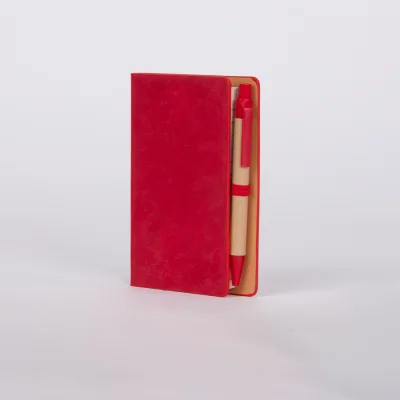 Miniatura 11 de Libreta Memo Set "AURORA" de Eco-Cuero, con Bolígrafo.