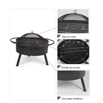 Miniatura 8 de Brasero / Parrilla "Centauro" para Carbón o leña