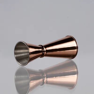Mixer dosificador de tragos "Jigger" doble, encobrizado 25/50ml - Regalos Corporativos