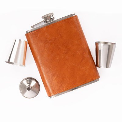 Miniatura 8 de Set Petaca + Vasitos "OXFORD"