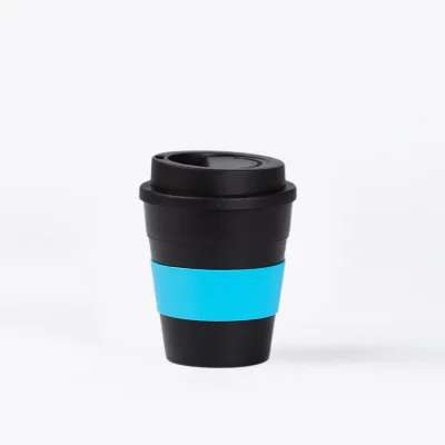 Miniatura 10 de Mug Express Cup "BLACK" 356cc con banda silicona