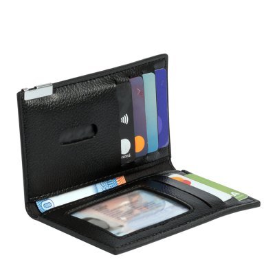 Miniatura 8 de Porta-Tarjetas vertical de Eco-Cuero "LICENSE"