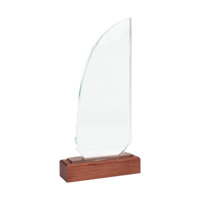 Miniatura 2 de Trofeo Galvano de Madera y Cristal "Sail"