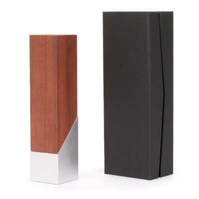 Miniatura 10 de Bloque Trofeo de Acero y Madera "LUKAS"