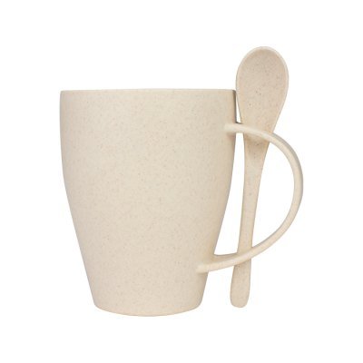 Miniatura 5 de Mug de caña de Trigo con Cuchara 400cc