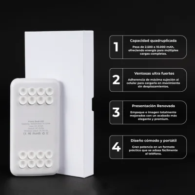 Cargador Power Bank Ventosas - Regalos Corporativos