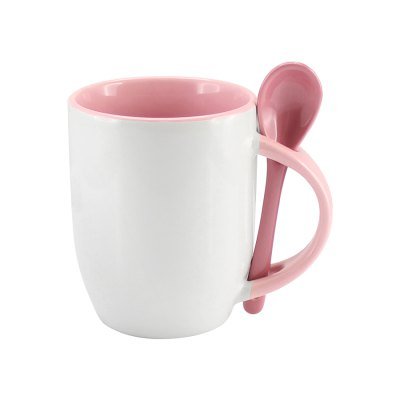 Miniatura 7 de Tazón Cerámico 330cc Sublimación con Cuchara