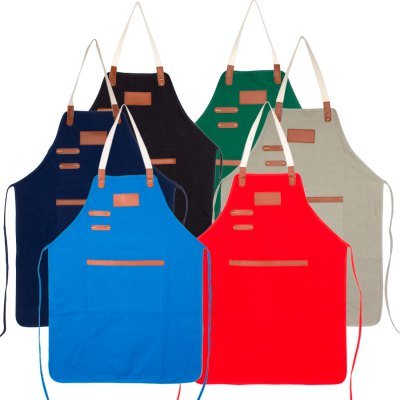 Miniatura 25 de Pechera Asador Canvas Algodón 10 onzas