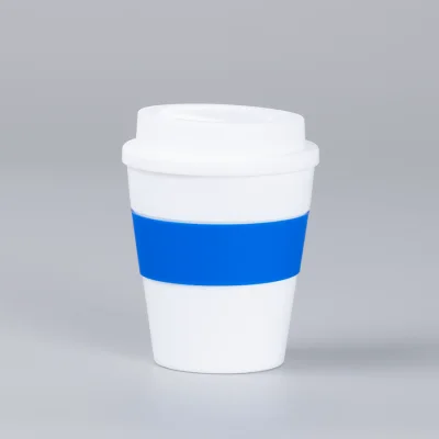 Miniatura 4 de Mug Express Cup "WHITE" 356cc con banda silicona
