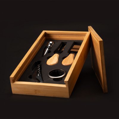 Miniatura 10 de Set Wine & Cheese "FUTRONO" de Bamboo