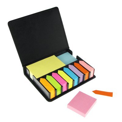 Miniatura 3 de Set de Notas Adhesivas de PU Negro